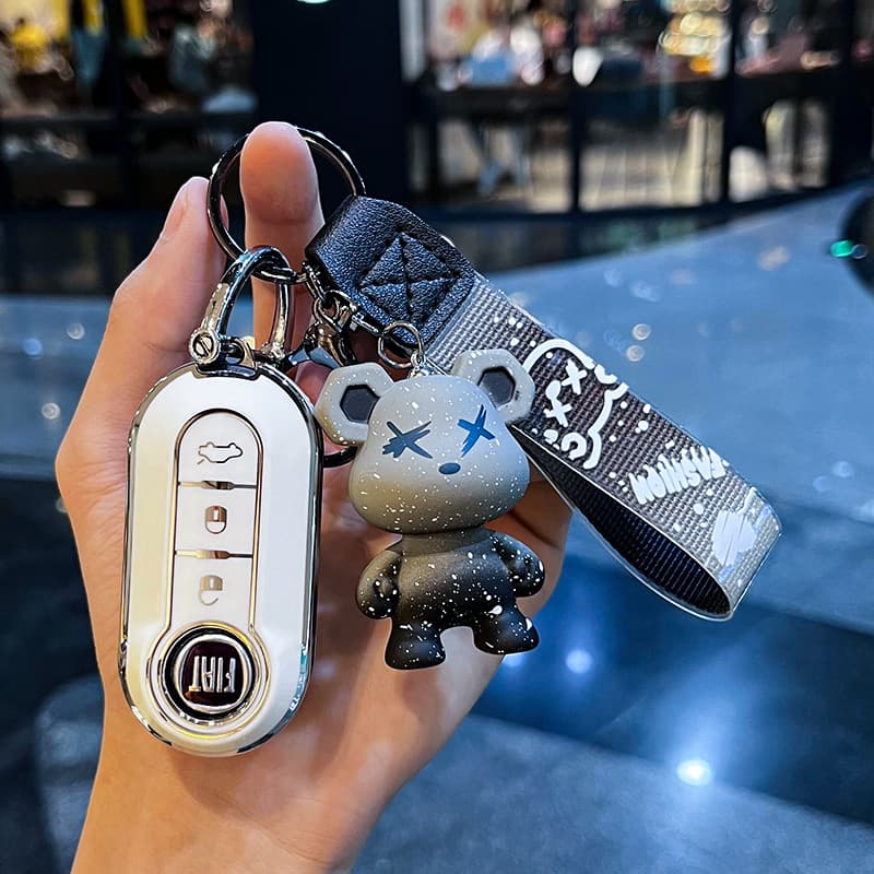 Suitable for Fiat 500 key cover Boyue Bravo Iveco Wolfson car men and women high-end remote control protective shell