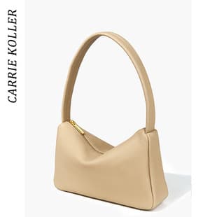 New Cross-Border Top-Grain Leather Pillow Bag, Hobo Shoulder Bag, Casual Style, Versatile Commuter Bag, Genuine Leather Single-Shoulder Bag for Women