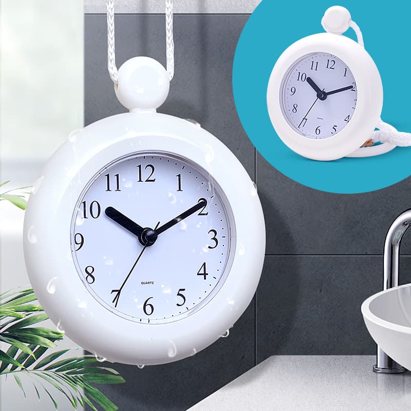 Bathroom Waterproof Hanging Clock Kitchen Wall Clock Living Room Stylish Wholesale Clocks Household Small Clock