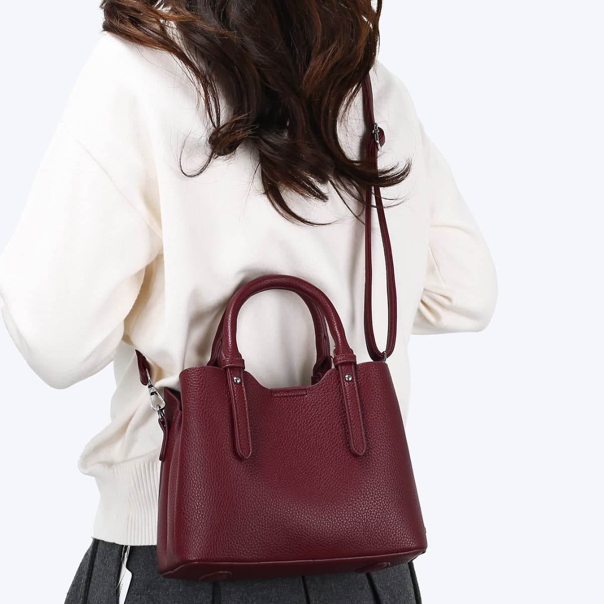 Cross-border hot-selling women's bags, new large-capacity European and American fashion handbags, single shoulder crossbody bags, bucket bags, wholesale