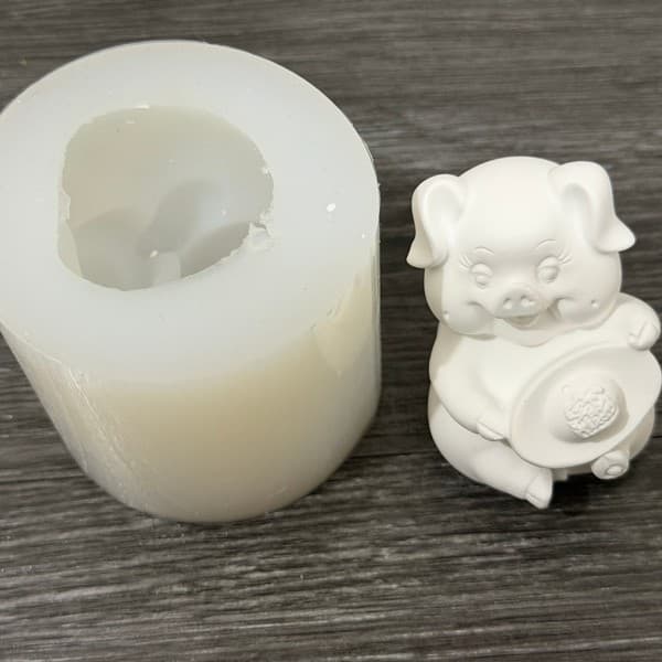Jinyuanbao Pig Silicone Mold Candle Handmade Soap Mold Bodu