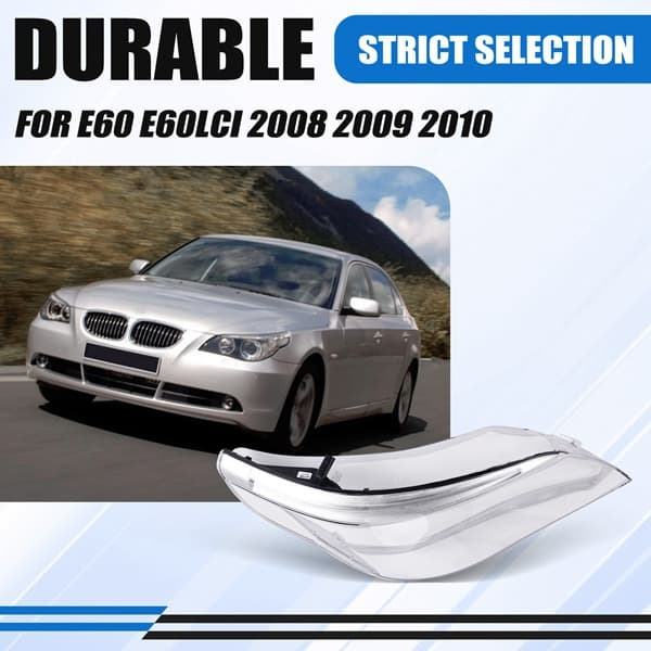 For 08-10 BMW E60 E60LCI Right Headlight Lens