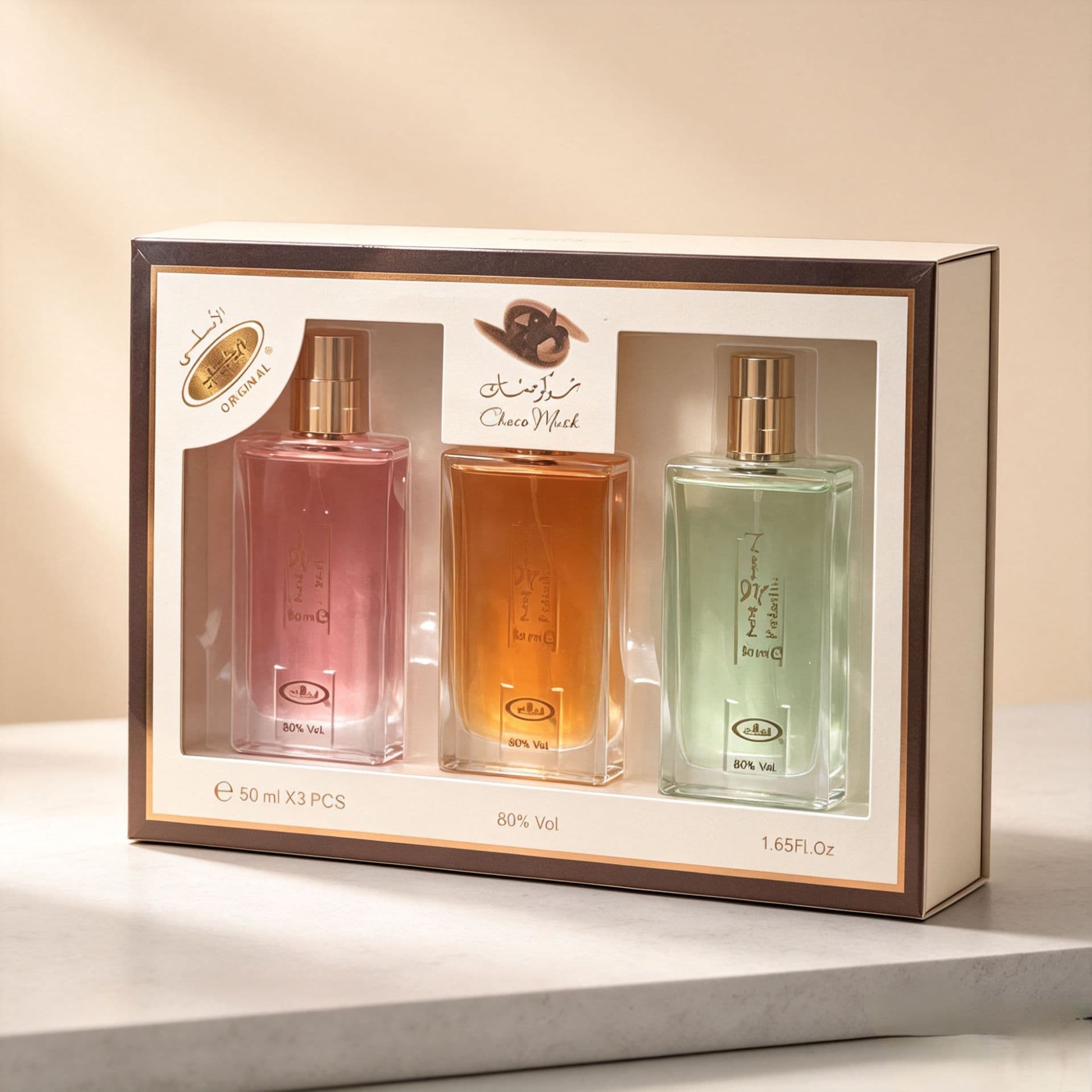 High Quality Choco Musk Perfume Chocolate Musk 3-Piece Set Arab Dubai Middle East Best-Selling Perfume Hot