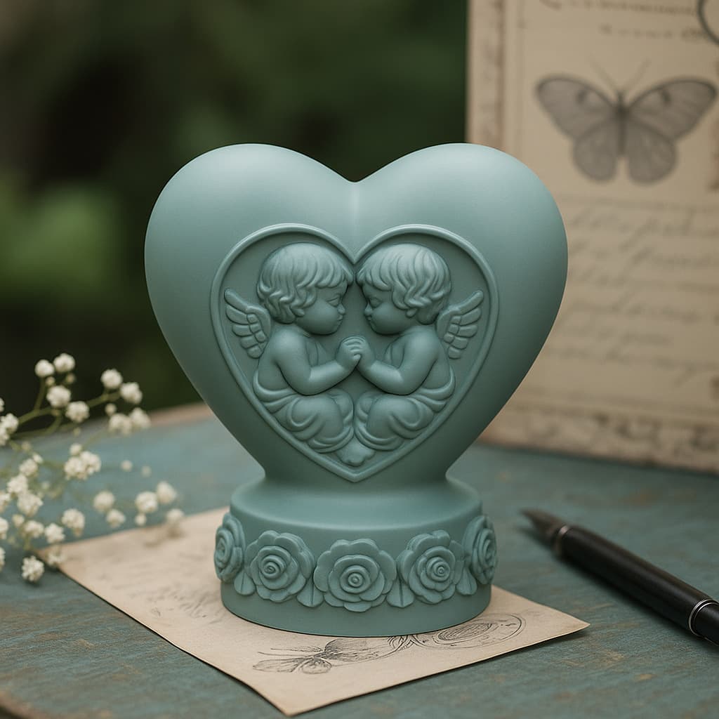 Cross-Border Love Angel Scented Candle Mold DIY Angel Baby Handmade Scented Plaster Ornament Mold