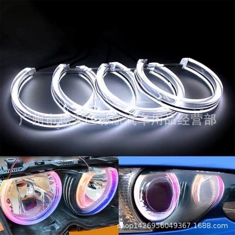 Car LED Crystal Angel Eye RGB Half Circle Style for BMW E36 E46 E92 E90 Angel Eye Light Ring