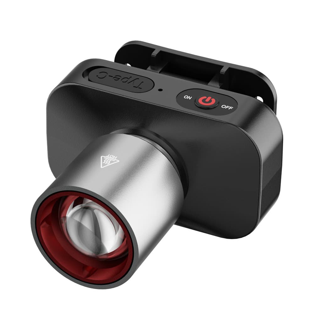 Headlamp for Outdoor Multi-purpose Use, Zoomable Long-Runtime LED Light for Night Fishing, Waterproof Work Light