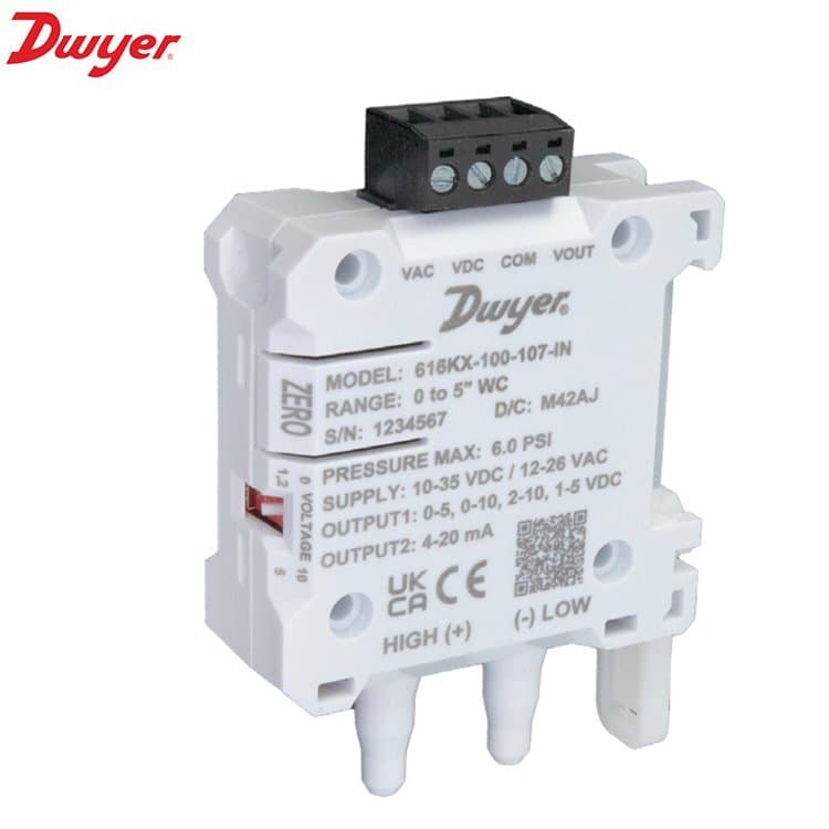 Dwyer Differential Pressure Transmitter 616KX-100/200-105/106/107/108/109-PA/IN