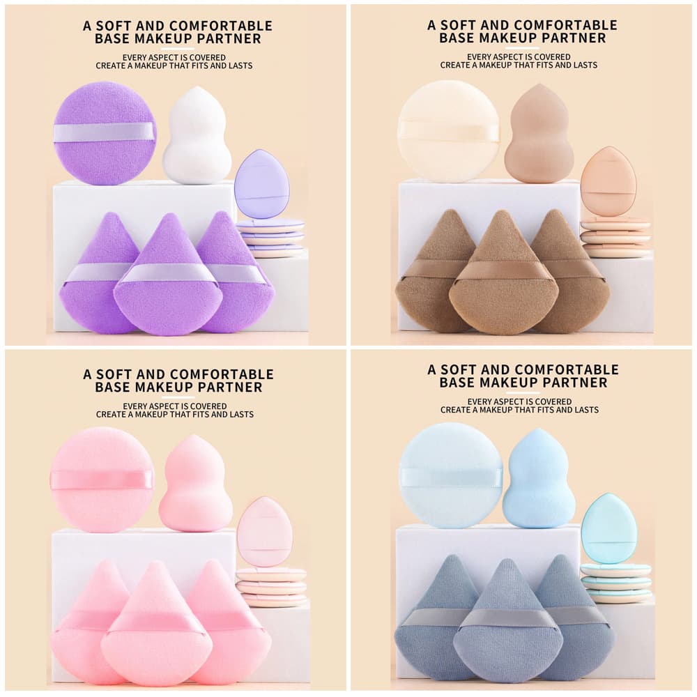 New 6PCS Puff Set Makeup Sponge Cosmetic Tool Beauty Tool Factory