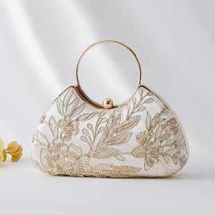 New Fashion Vintage Beaded Evening Bag Beaded Banquet Dress Handbag Cheongsam Handbag Wedding Banquet Bride Bag
