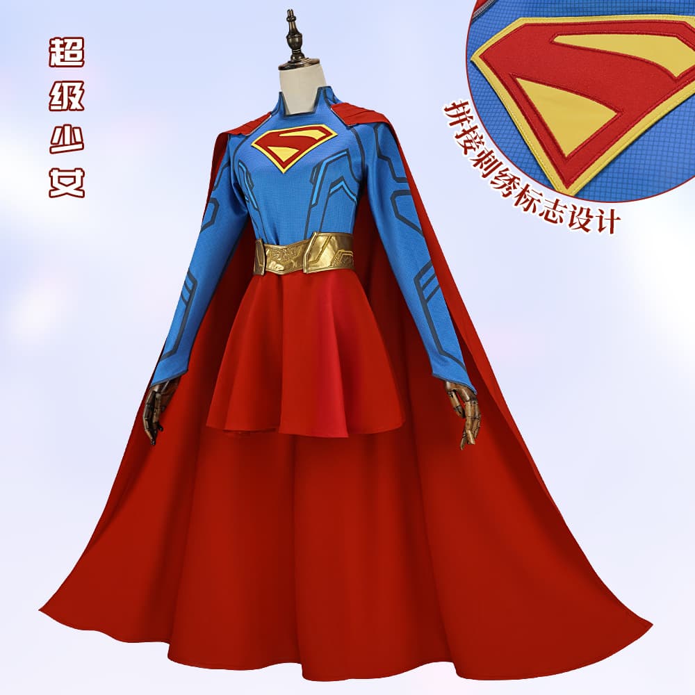 Supergirl Woman of Tomorrow Cosplay Costume Superwoman Cosplay Halloween Role-Play Outfit Women Cross-Border
