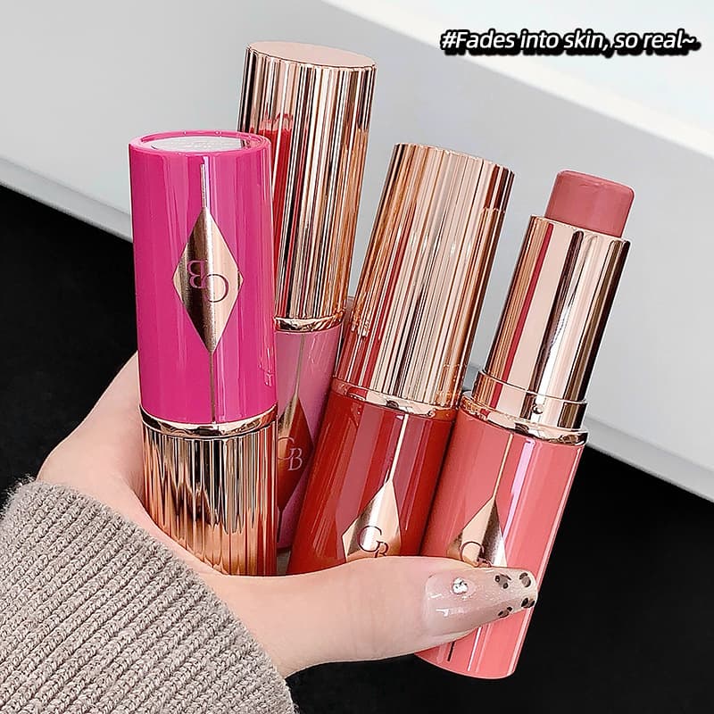 Cross-border Gege bear Shimmering Vitality Blush Stick, Fine Matte Texture, Low Saturation Color Payoff, Affordable Makeup