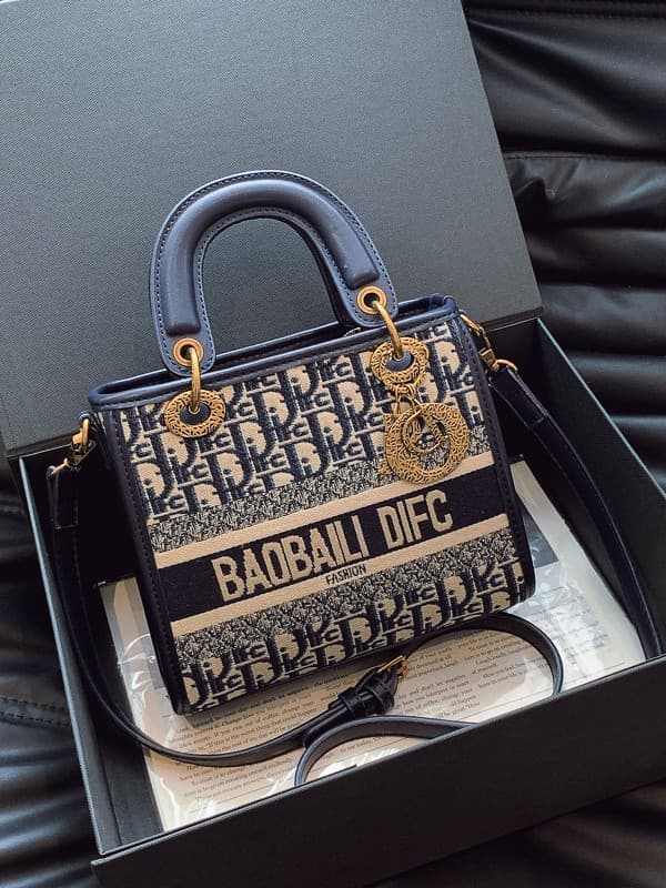 Baobaili Genuine Cross-border Lady Dior-style Bag Women 2025 New Premium Texture Luxury Embroidered Handbag Crossbody Small Bag