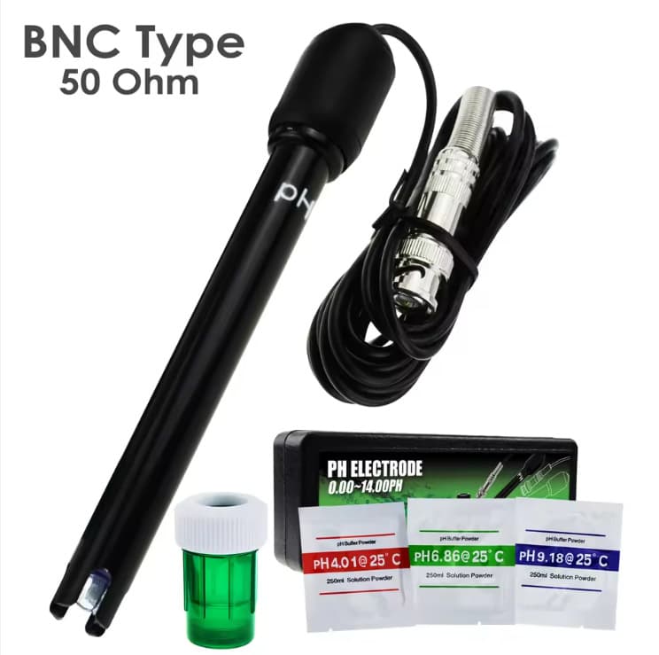 PH Meter Water Quality Monitor, Laboratory PH Electrode with BNC Connector