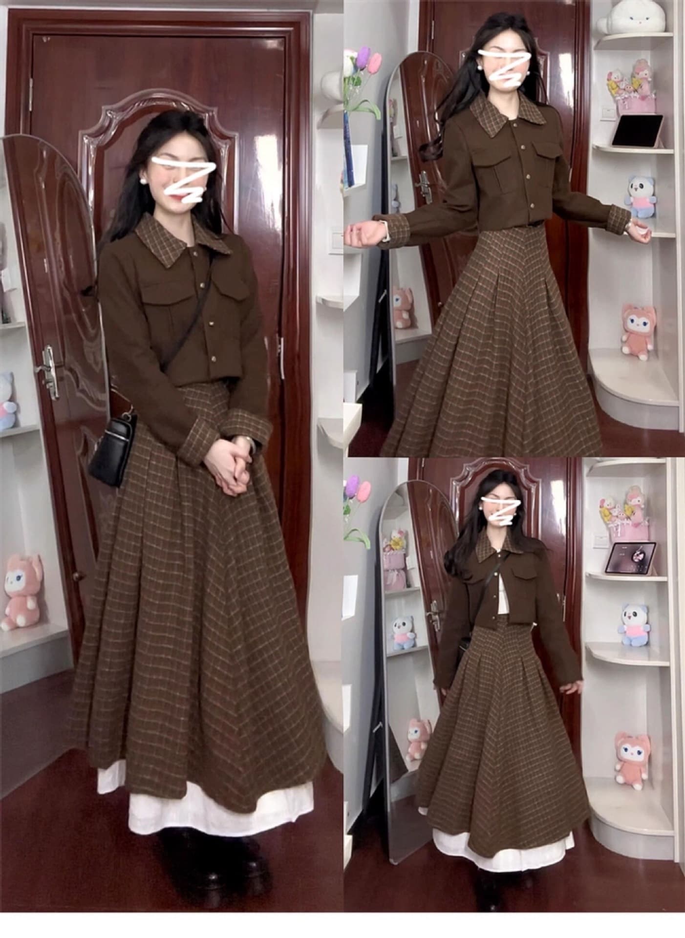 French-style Dress for Women Fall/Winter 2026 New Arrival Rich Girl Chanel-Style Long Dress Outfit Set