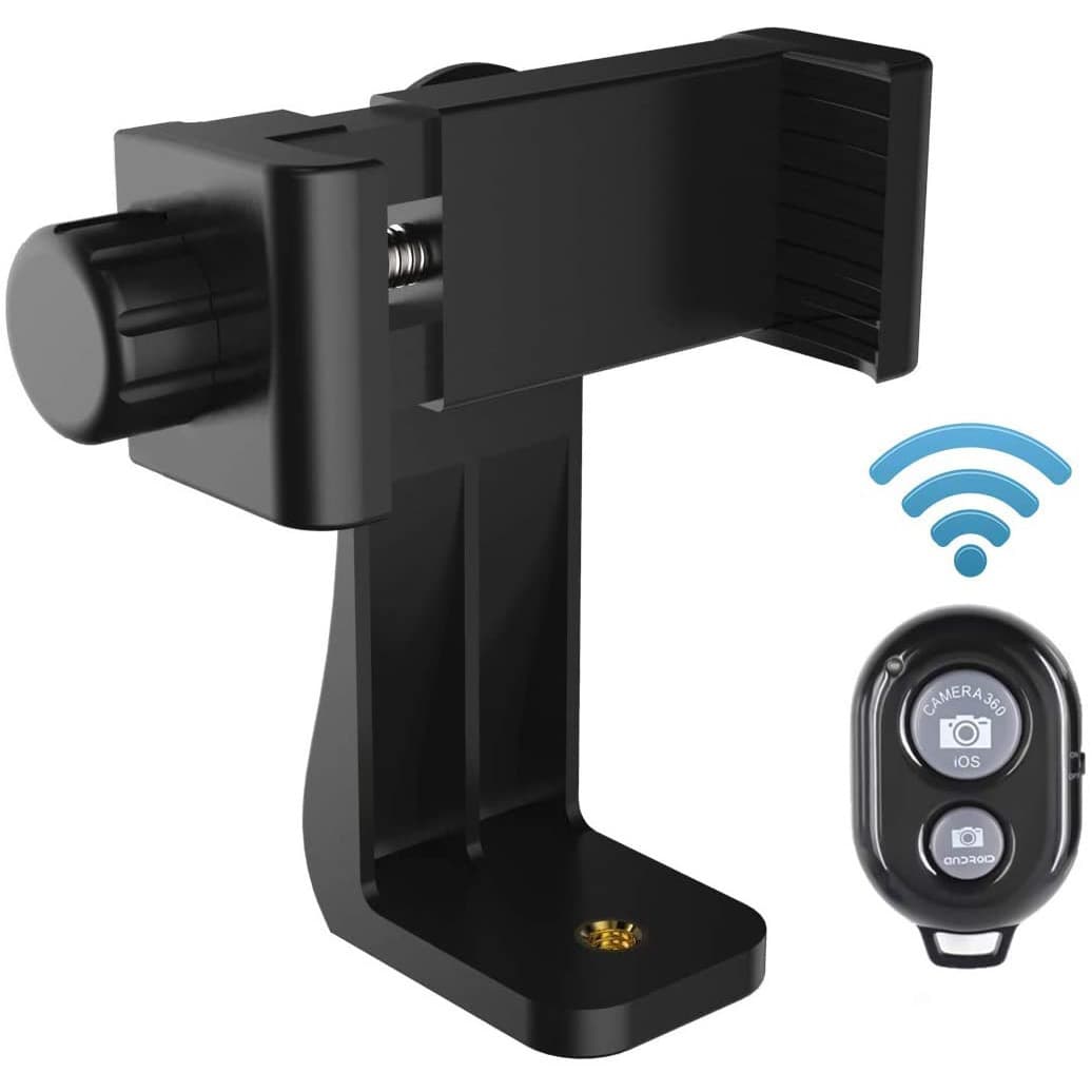 Large mobile phone clip horizontal and vertical shooting bracket 360° rotatable mobile phone bracket dual camera live broadcast mobile phone clip cross-border