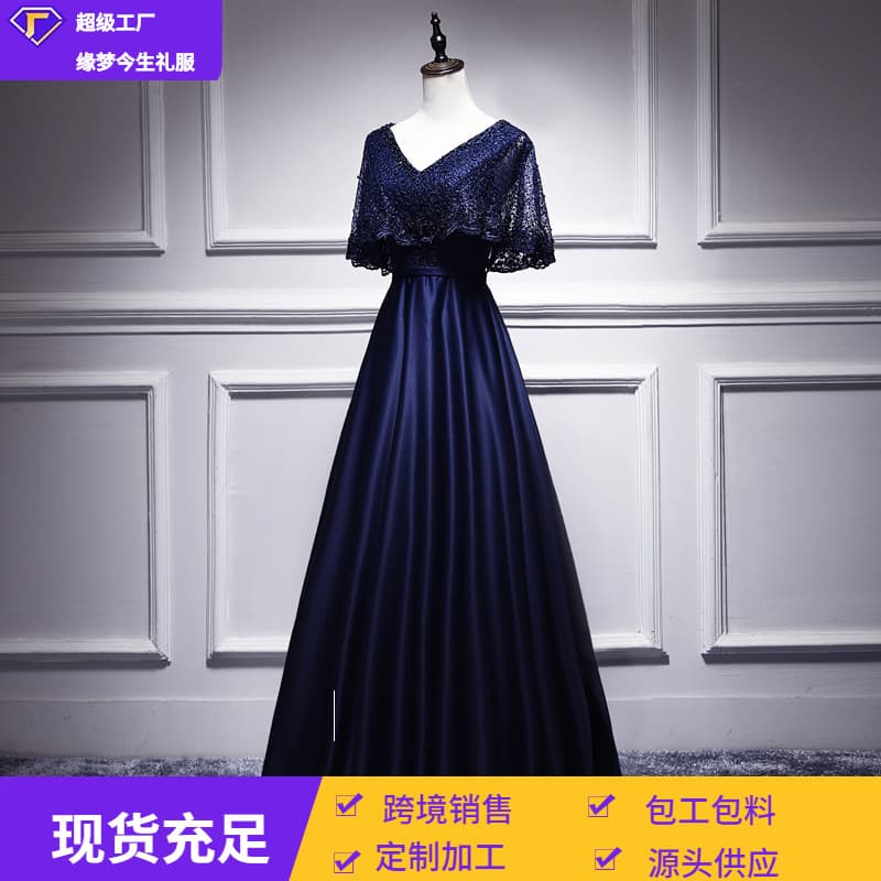 Banquet evening dress for women 2026 new style long slim slim dignified and elegant celebrity party long dress evening wear