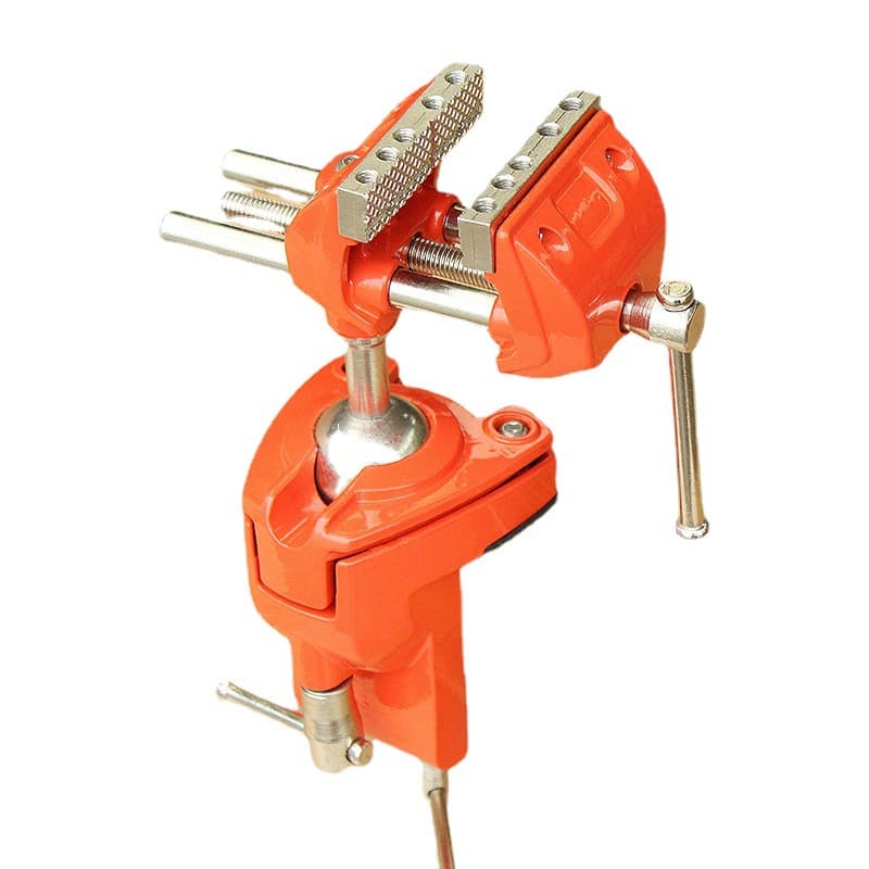 Meike Woodworking DIY Fixtures: Small Workpiece Clamping and Repair All-Steel Body Rotary Table Vise, Universal Table Vise