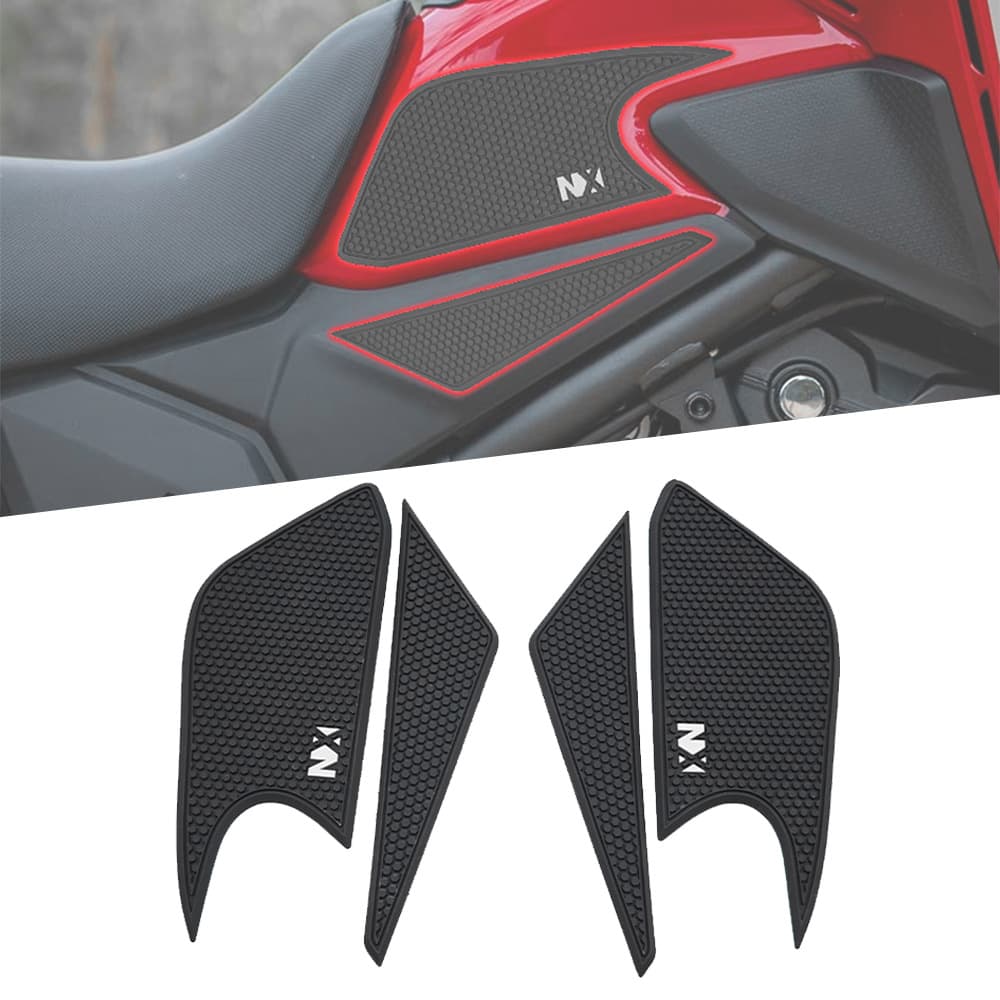 Side Tank Pad Rubber Protection Anti-Slip Decorative Mat for Honda NX400/500 2024-2025 Modification