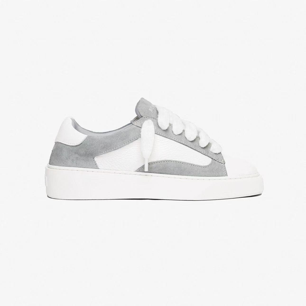 NUMERIS Two-Tone Shell Toe Sneakers Men's Thick Sole Lace-Up Casual Shoes Women's Versatile Fashion Shoes European and American Style