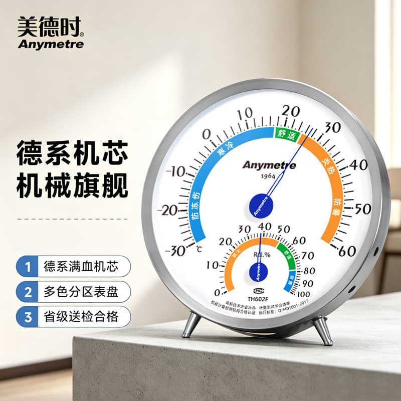 Meiderui High-Precision Indoor Thermometer Hygrometer Home Refrigerator Pharmacy Industrial Warehouse Workshop Room Thermometer Battery-Free