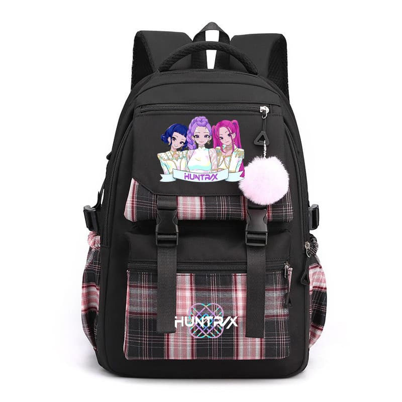 New Cross-border Kpop Huntress Girl Group Printed Backpack Korean Style Large Capacity Student Casual Backpack for Middle and High School