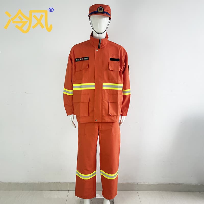 Forest Fire Fighting Suit Original Liquid Aramid Five-Piece Set Factory Supply Complies with GB/T33536-2017