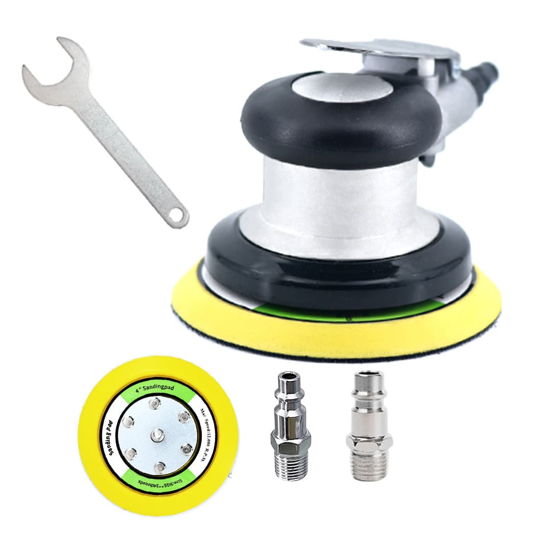 Cross-border Factory Wholesale 5-inch Pneumatic Grinder, Car Waxing Polishing Air Sander with European/American Connectors