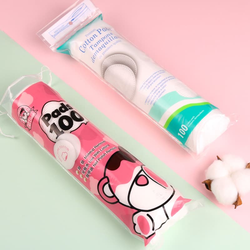 Factory wholesale cross-border popular makeup remover cotton in small batches wholesale cotton round makeup cotton pads disposable makeup