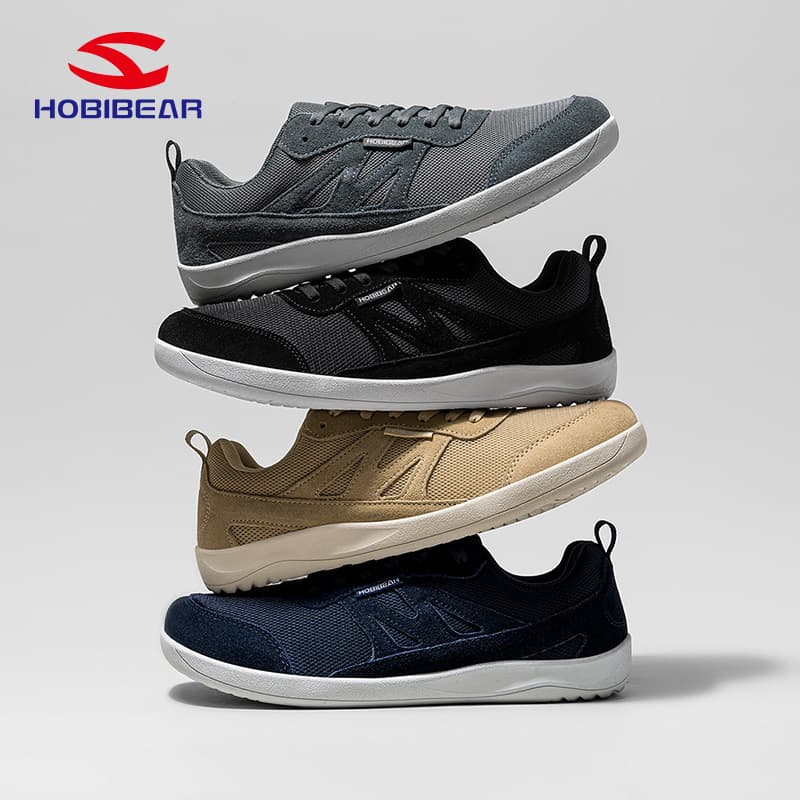 HOBIBEAR Wide Toe Box Shoes 25 Spring Autumn Men's Barefoot Shoes Outdoor Casual Wide Last Shoes Daily Shoes Sports Shoes Cross-border