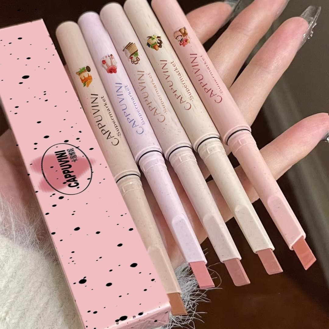 Cappuvini Lip Liner Pencil - Contour & Shape Nude Lip Pencil, Domestic Cosmetics Lipstick Pen