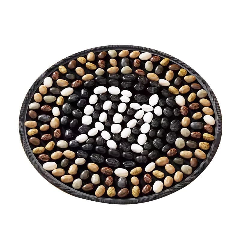 Pebble massage mat, natural agate pebble foot massage mat, foot mat, acupressure mat, pebble foot massage pad
