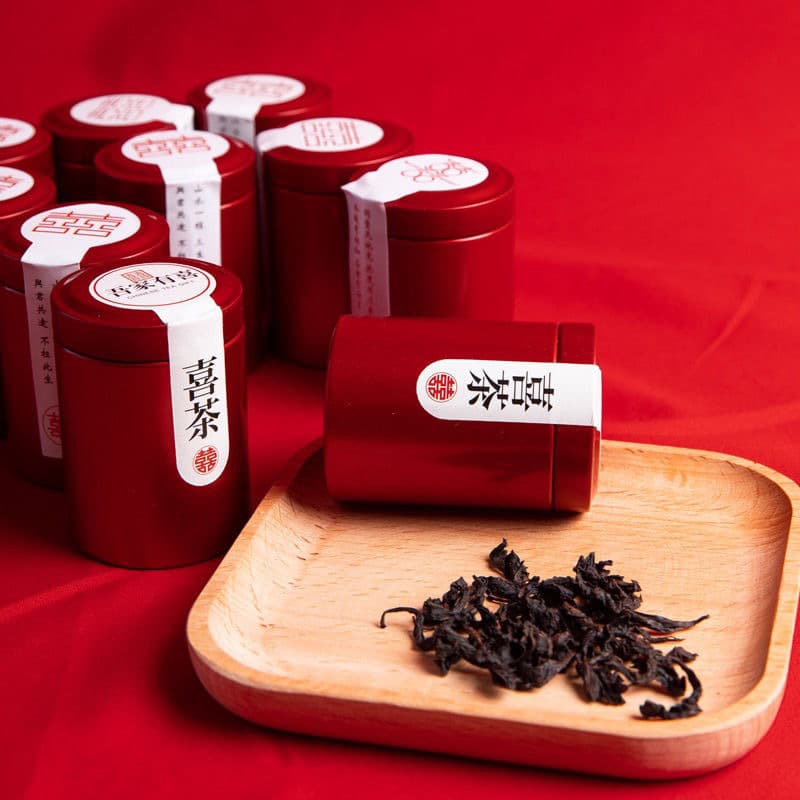Chinese Style HEYTEA Small Can Tea Wedding Return Gift Bridesmaid Premium Tea Single Item Small Gift