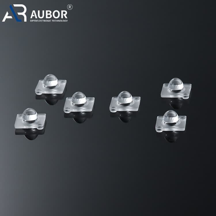 Square optical silicone lens specialized for UV curing systems, efficient ink coating curing, heat-resistant design