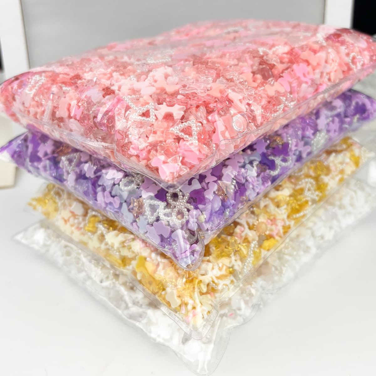 Mixed Accessories Moon Nail Art Decorations Wholesale Butterfly by Kilogram Live Streaming Room Bow Nail Resin Hollow Out