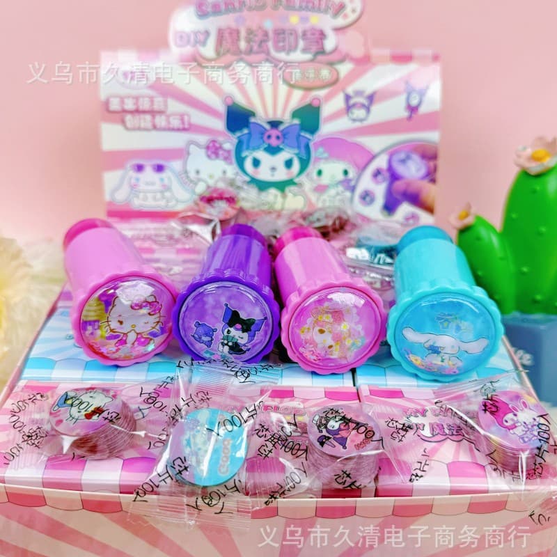JRF88-003 Magic Stamp Machine 200 Sticker Machine Set 12 Boxed Children's Sticker Stamp Toys