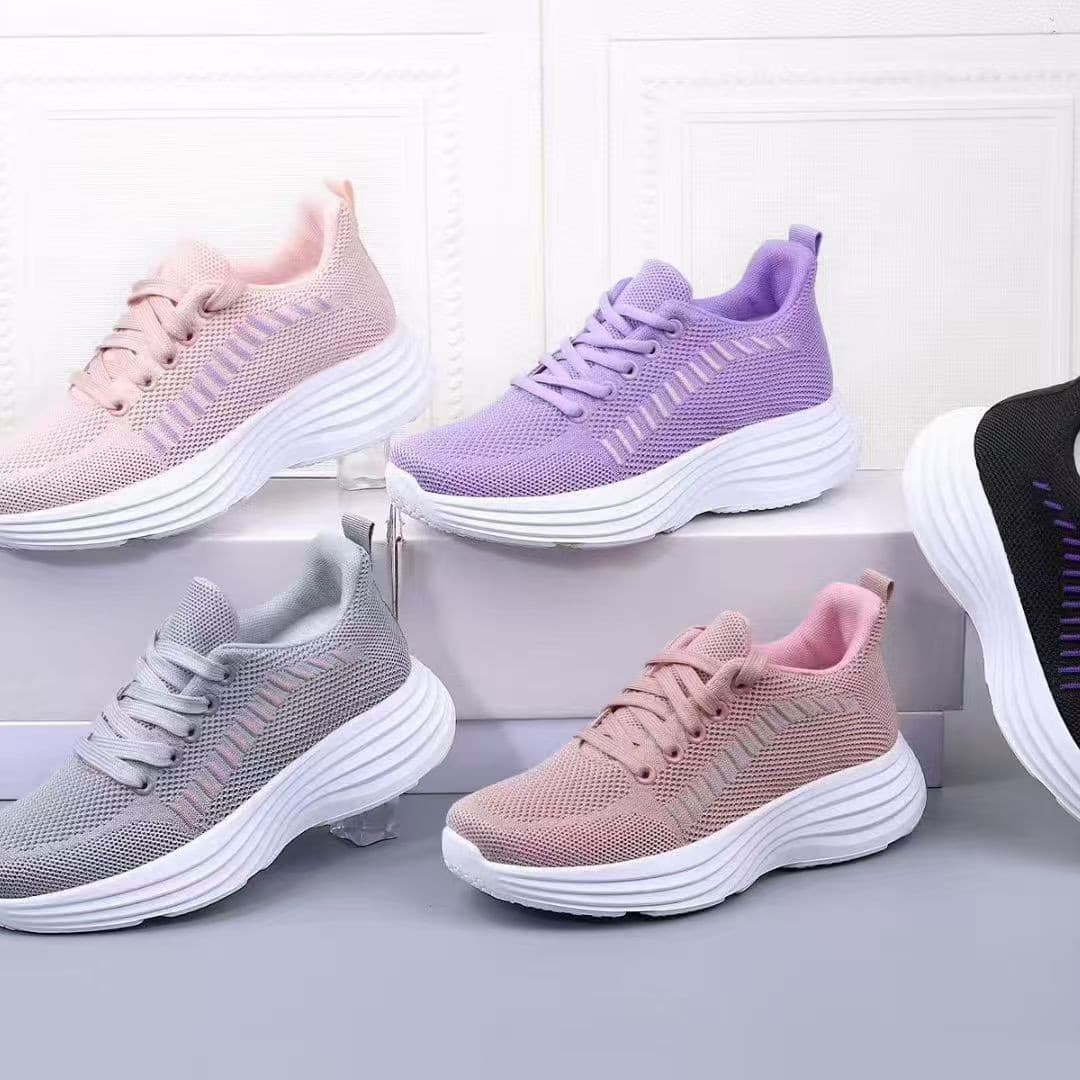 2026 Old Beijing Spring New Women's Sports Shoes Flying Woven Shoes Breathable Casual Shoes Foreign Trade Shoes Running Volume Shoes