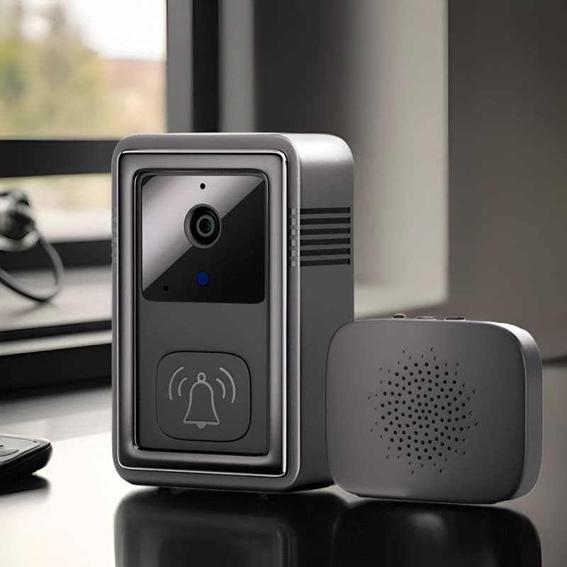 M9 Low Power Tuya Video Doorbell WiFi Wireless High Definition Smart Home Intercom Bell (Painting Cross-border)