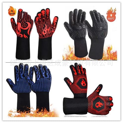 High temperature resistant gloves Silicone gloves Barbecue gloves Oven gloves Microwave oven gloves Wear-resistant gloves
