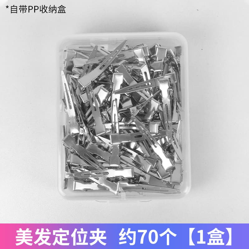 Stainless Steel Positioning Clip Hair Clips Duckbill Clips Small Perming Steel Clips Positioning Perm Section Hand Push Wave Clips