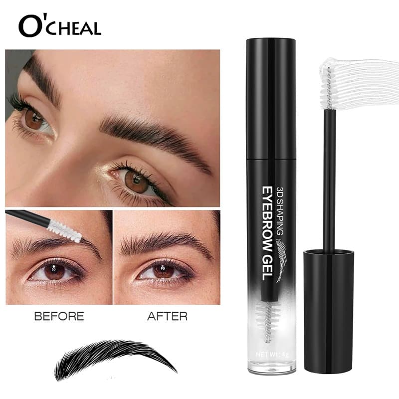 OCHEAL Cross-border Southeast Asia 3D Shaping Eyebrow Gel, Wild Eyebrow Style, Sweatproof and Waterproof Transparent Eyebrow Gel