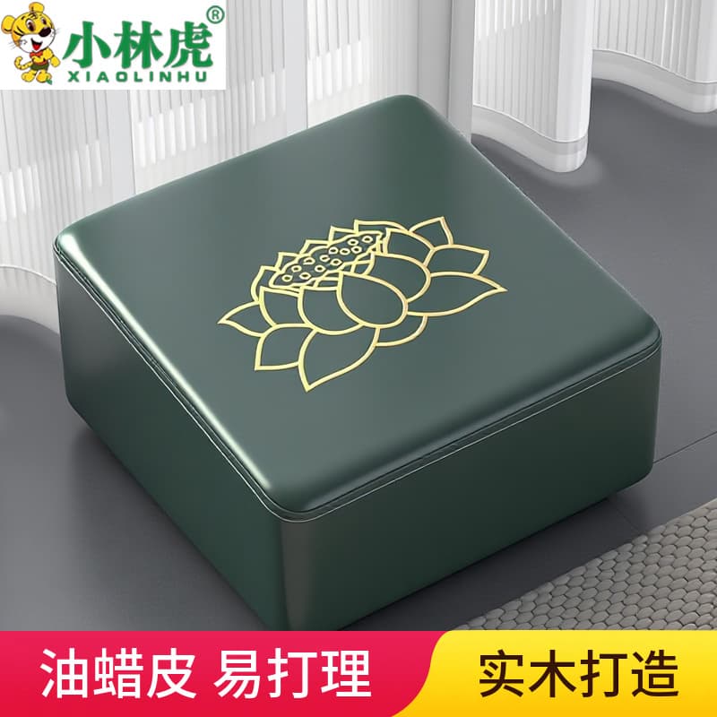 Lotus worship mat, worship stool, home kneeling cushion, Zen cushion, meditation cushion, kneeling stool, kowtow to the stool, meditation futon, thickened sponge