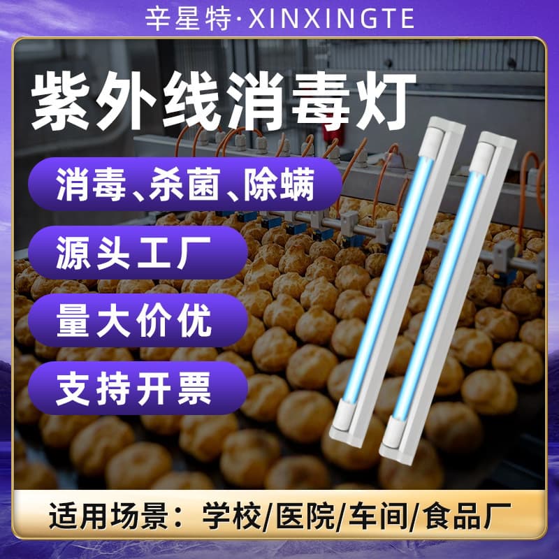 Cross-border UV disinfection lamp with ozone for kindergarten, hospital, school, workshop, UV sterilizer tube, germicidal lamp