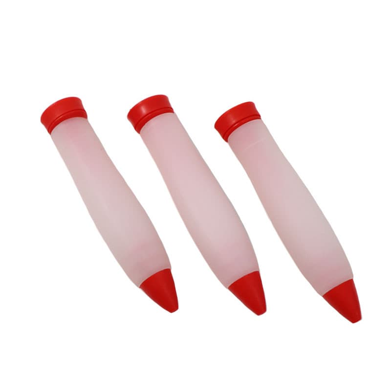 Cross-border Source Red Silicone Chocolate Sauce Writing Decorating Pen Cake Baking Decorating Tool 32g