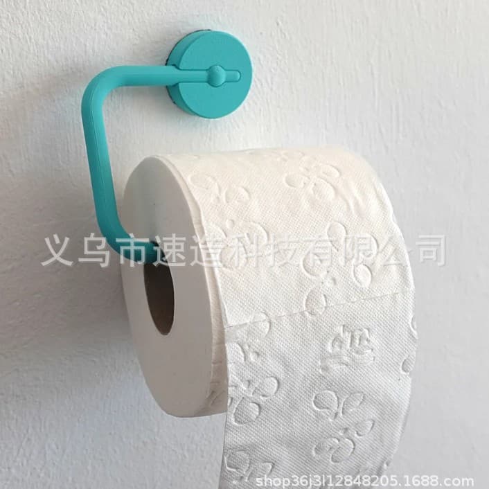 Cross-border 3D Printed Toilet Paper Holder Wall-mounted Paper Towel Rack No-drilling Roll Holder Towel Bar Multi-functional Paper Holder