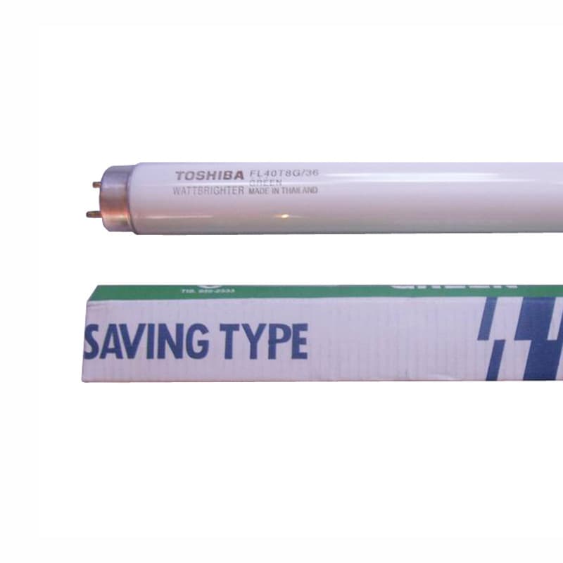 Toshiba FL40T8G/36 Green Light Tube for Shop Window Lighting, 36W Decorative Colored Light Tube FL40T8G/36