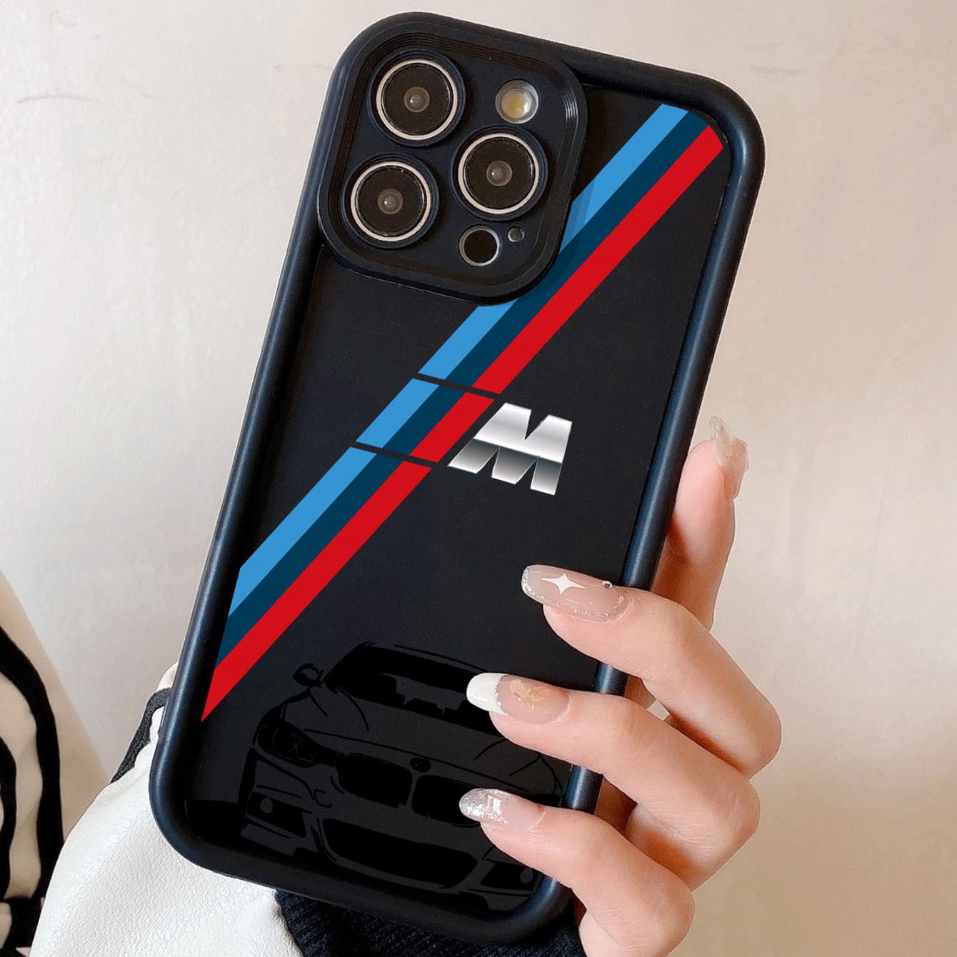 Cross-border M Sports iPhone 18 Pro Phone Case Car Racing Cool Car iPhone 17 Pro Max