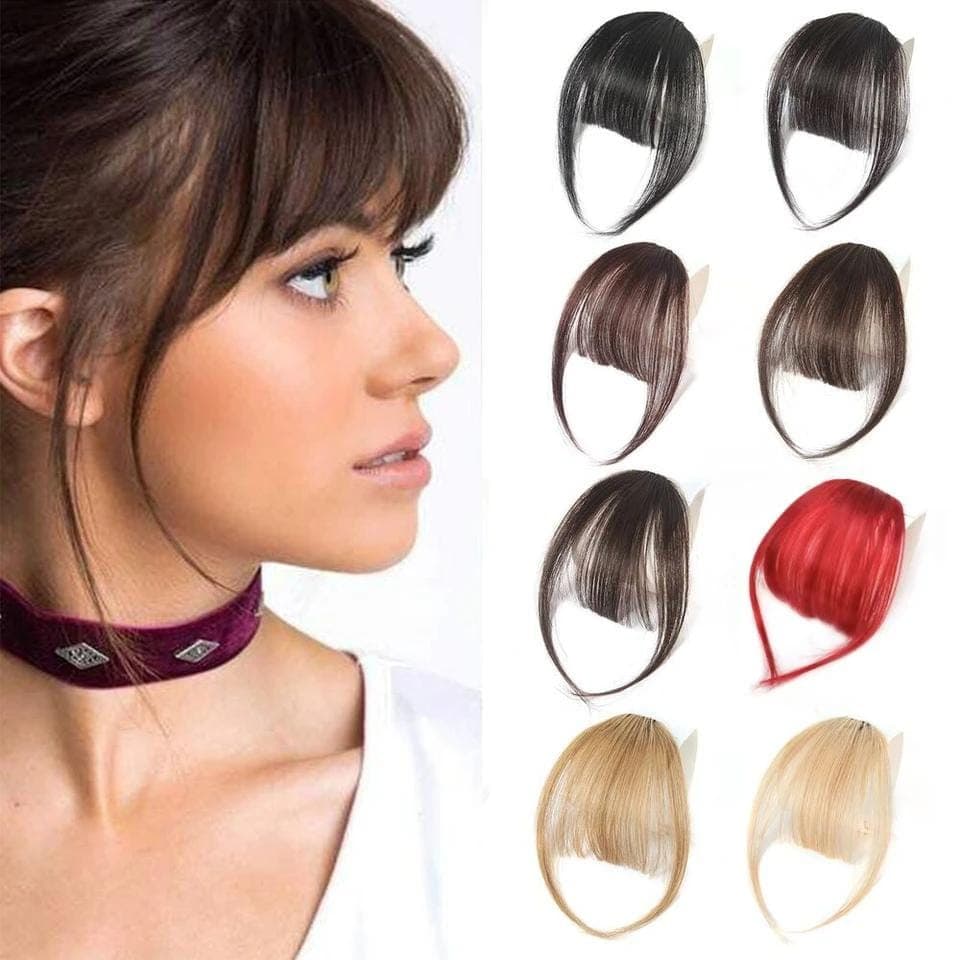 Natural Looking Airy Bangs Women's Hairpiece Uniform Bangs Invisible Hair Transplant Popular Internet Celebrity Forehead Bangs