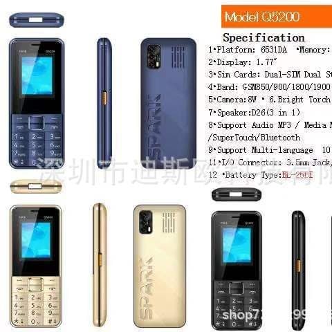 New Q5200 Mobile Phone with WhatsApp Low-End Phone 105 106 8110 150 3310 Foreign Language Phone