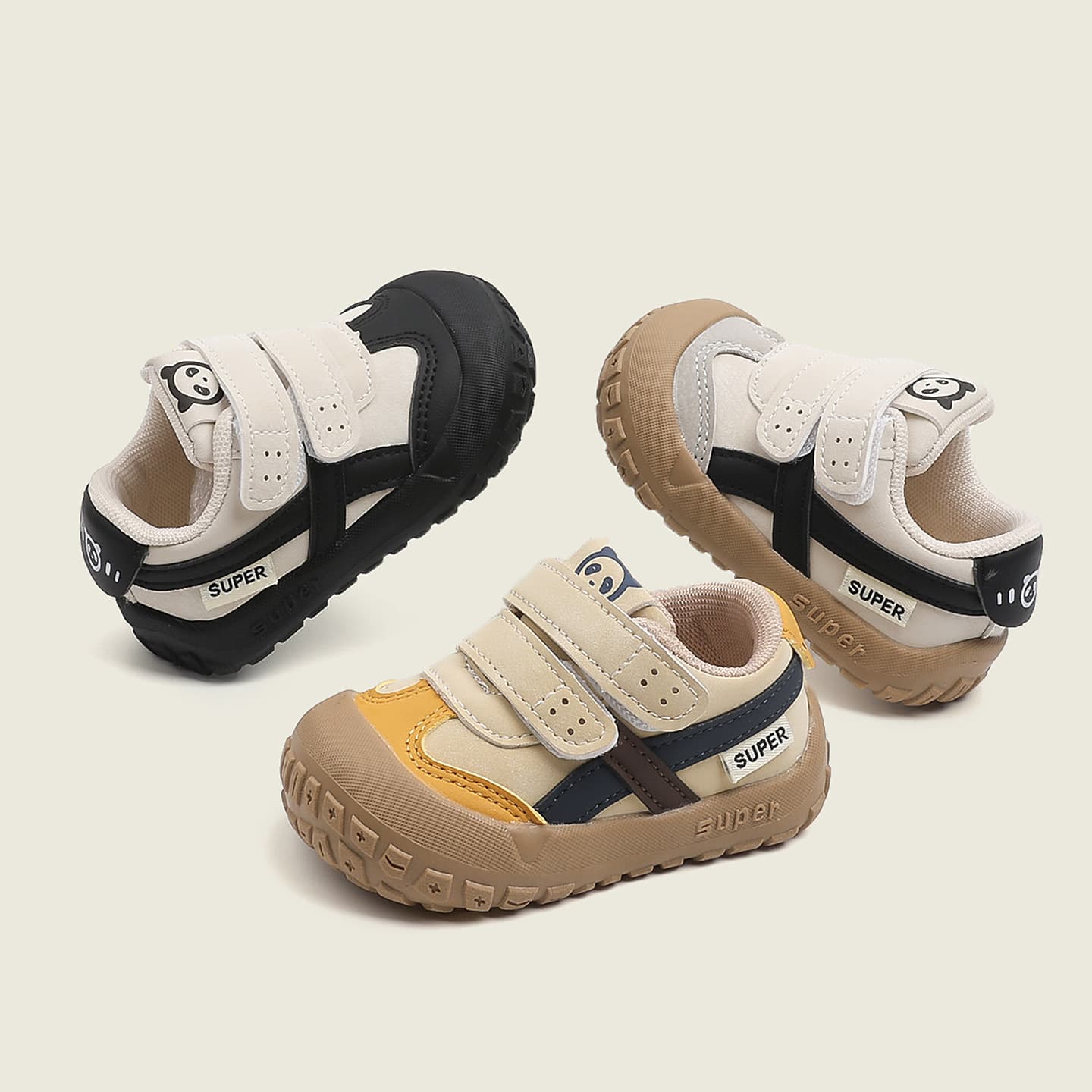 2025 Children's Sports Shoes Spring/Autumn New Baby Walking Shoes Boys Soft Sole Casual Sneakers