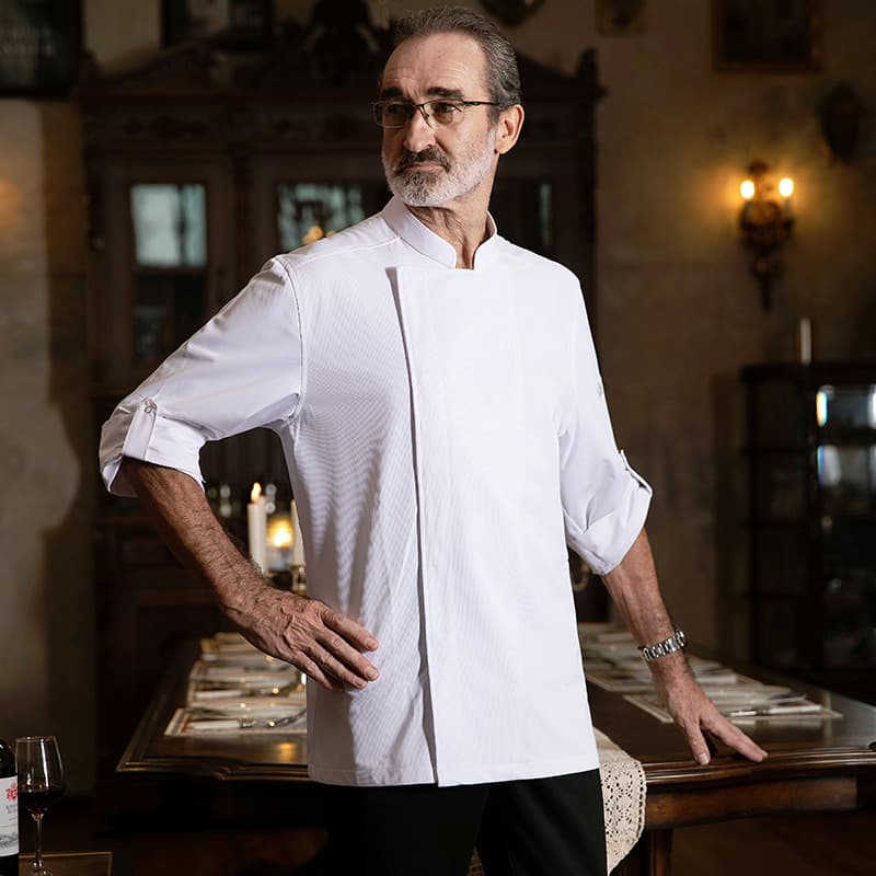 Catering chef work clothes for women, high-end hotel cake baking, restaurant kitchen special autumn and winter long-sleeved clothes for men
